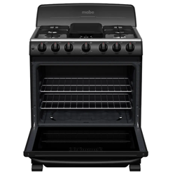 MABE 76 CM 30INCH 6 BURNER GAS STOVE BLACK